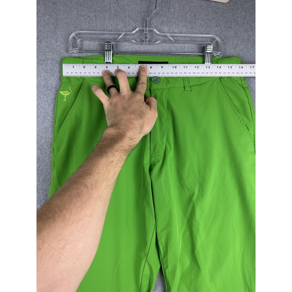 TravisMathew Pants Mens 32x33 Green Golf Chino Stretch The Chive Performance - Picture 4 of 13